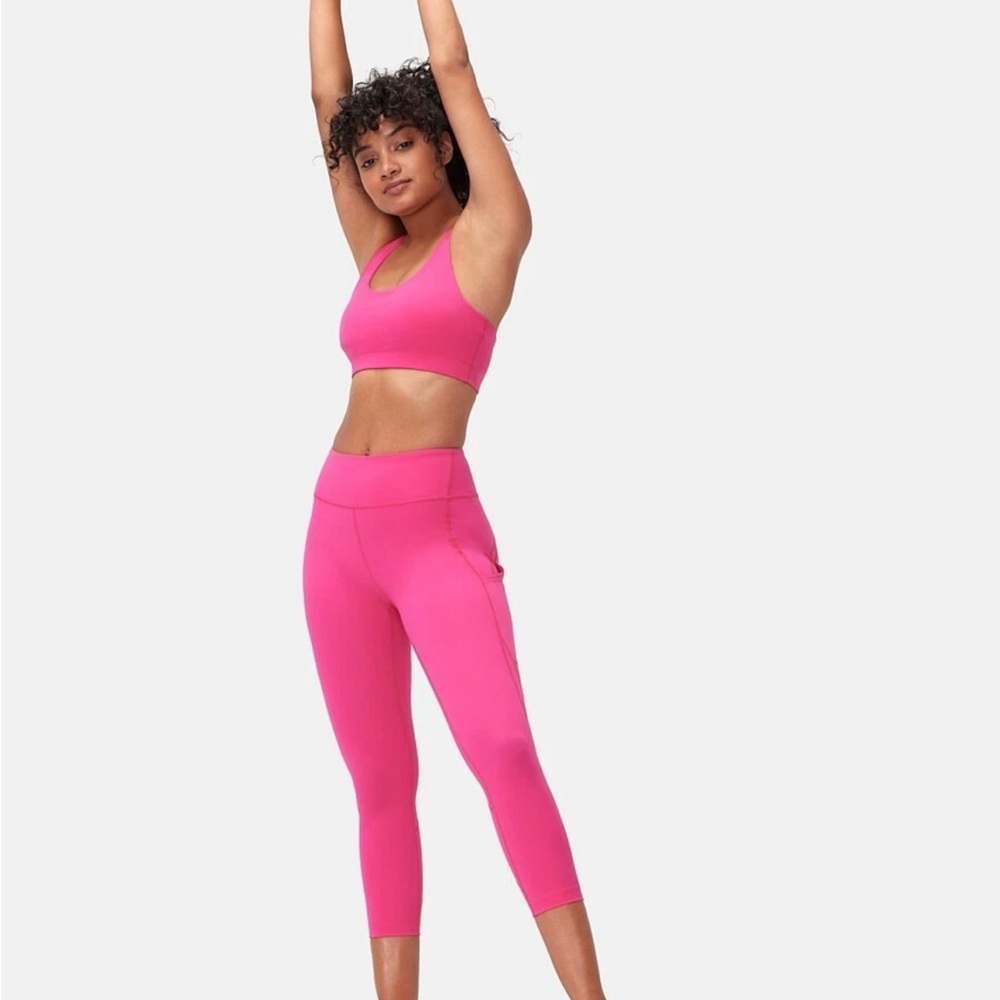 Outdoor Voices All Time Bra hot pink Small - Picture 2 of 5